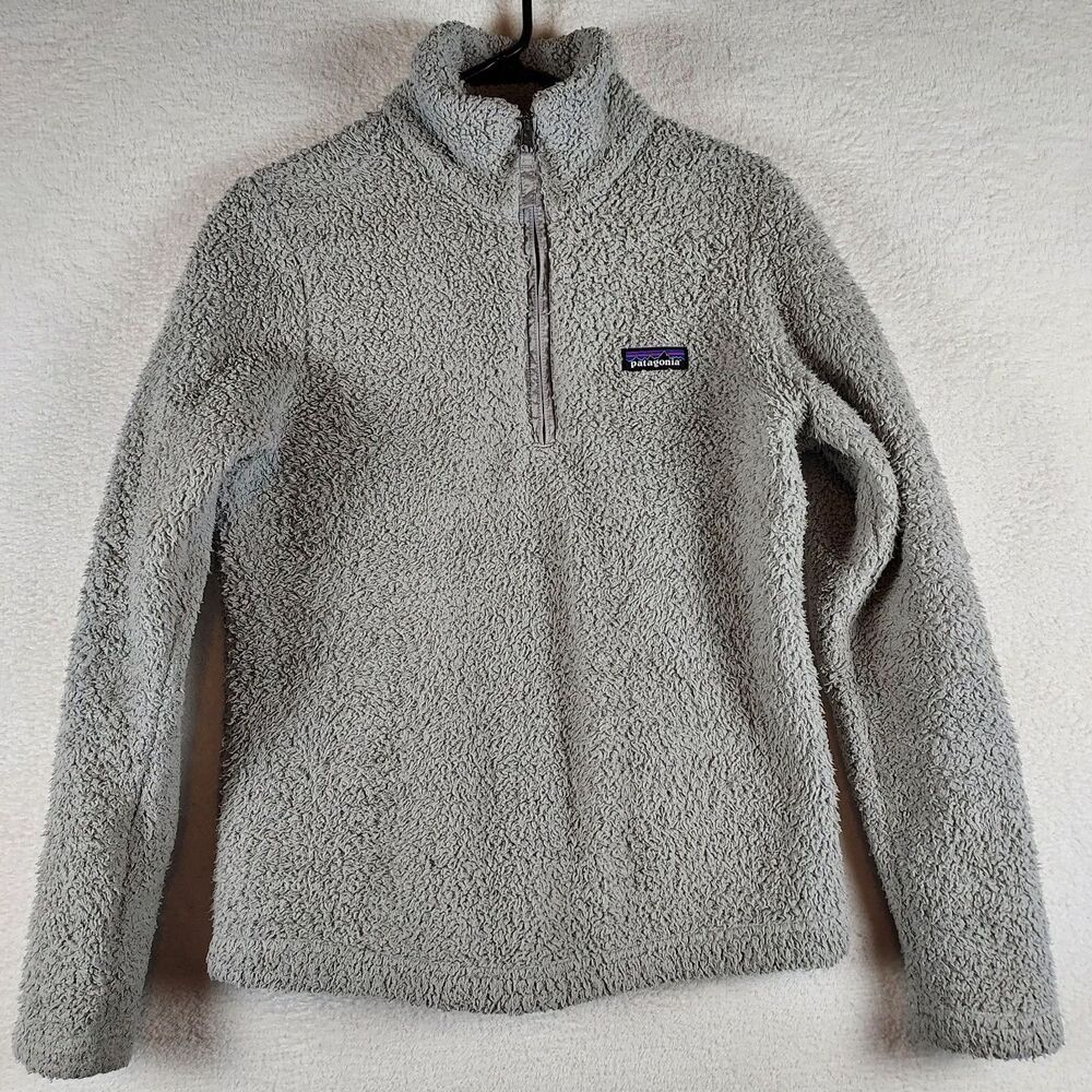 Patagonia Women's 1/4 Zip Pullover Gray Size Small Light Weight